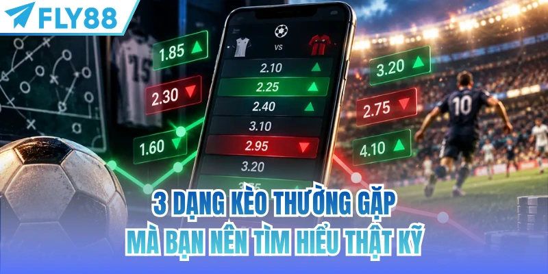 Tỷ Lệ Kèo Nhà Cái - Cẩm Nang Phân Tích Cho Người Mới 3 3 dạng kèo thường gặp mà bạn nên tìm hiểu thật kỹ